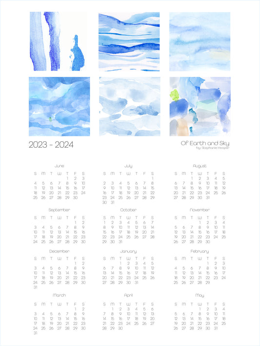 Year at a glance calendar